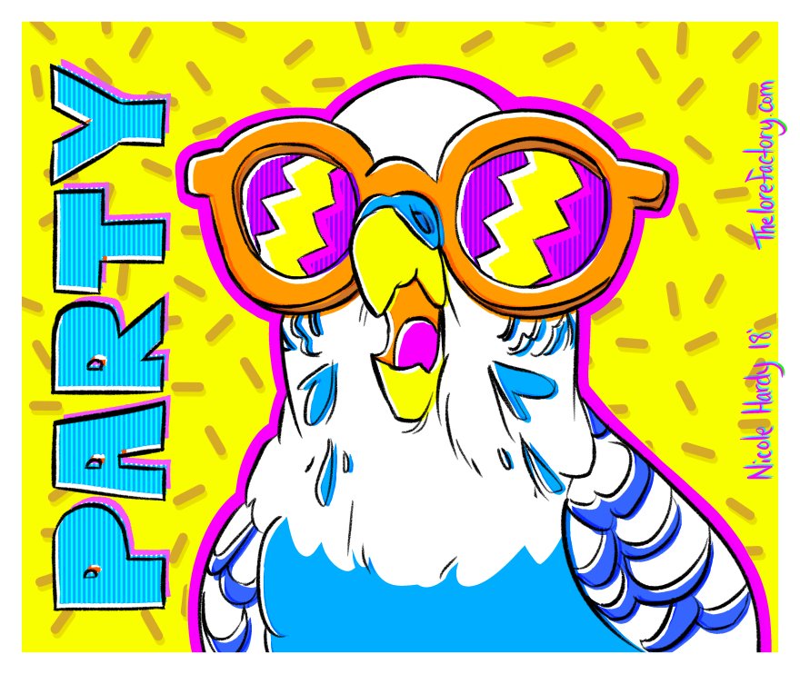 Happy Monday! Have a party parrot!! #partyparrot #budgie #budgielife