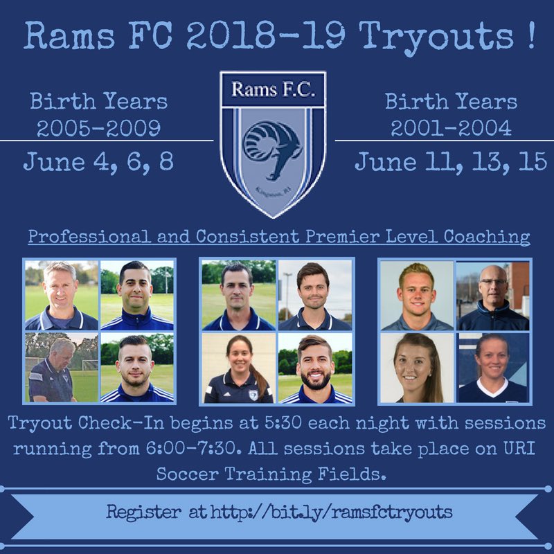 GoURIRams's tweet photo. Register today for Rams FC 2018-19 tryouts #ramsfcpride #RamFam https://t.co/cL95j9DJ3w