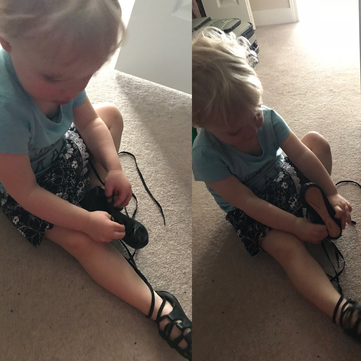 IrishRegina's tweet photo. It’s never too early to tie your own dancin’ shoes! #IrishDanceForLife #IrishDance #PGSID #IrishRegina #DanceShoesareComplicated #yqr https://t.co/RMnEYItz5Z