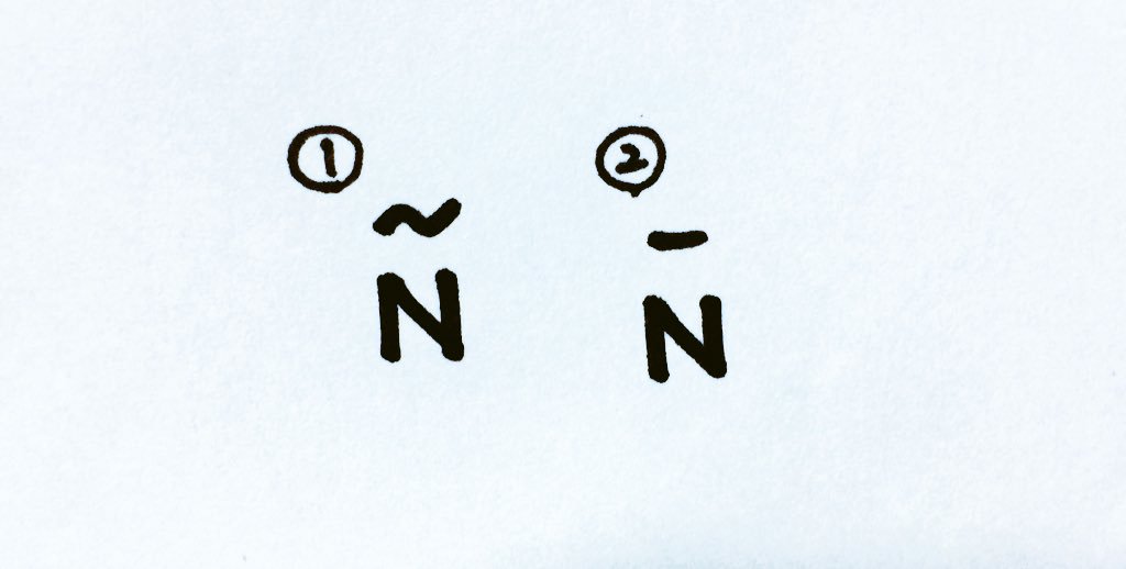 ちゅん 明治書院 日本語学 18年5月号の笹原先生の連載 スペイン語の N エニェ の を 現地の学生は ではなく のようにまっすぐ書くことが多いというお話が興味深かった 学生の親世代の方が N の 書き方を厳しく習ったのだそう T