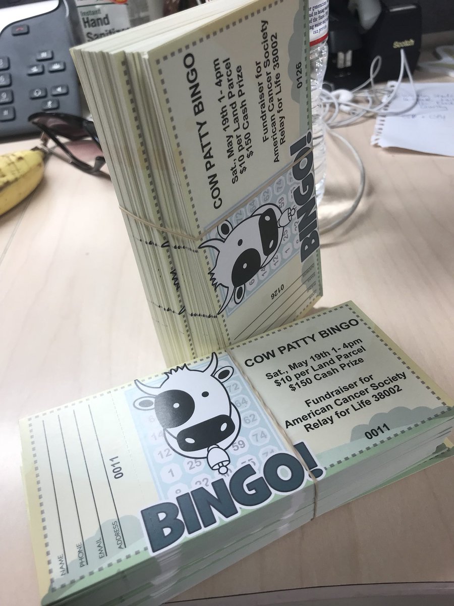 MZM0LLY's tweet photo. Cow Patty Bingo in Arlington 5/19!! Fundraiser for @AmericanCancer @Relay38002 Get tickets at Crave Sweets in Arlington $10. Winner gets $150 cash! https://t.co/j7WGo9nHZV