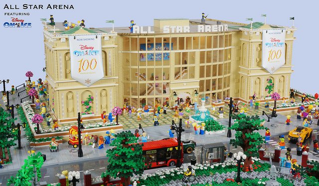 BrothersBrick's tweet photo. "Gigantic #LEGO #Diorama of #Disney on Ice is over 16 square feet and has all your favorite characters" | Don't miss this incredible city block by Brick Knight, with a venue featuring a full interior with sets from Beauty &amp; the... - https://t.co/iyHETfgS2a | #Town https://t.co/6YTfvw3mP7