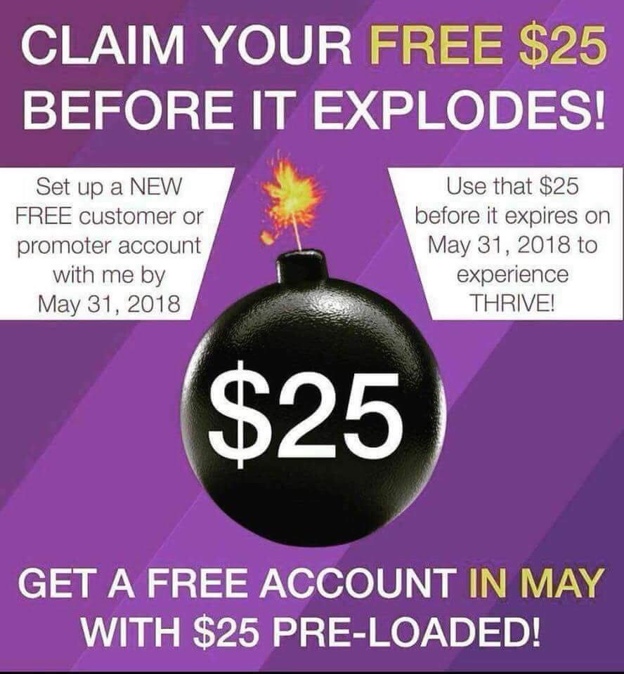 RachelAnna20's tweet photo. $25 in #Thrive credits just for creating a personal FREE link?  Yes!! #getitTODAY https://t.co/q6wUCS01xL https://t.co/JGo5TRAJy4