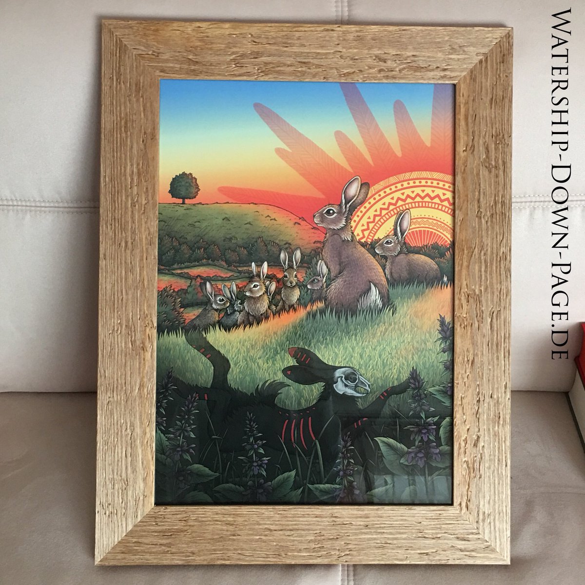 Thlayli_WDP's tweet photo. Finally my frame arrived - he and the Print matches perfectly together ๐
#WatershipDown #WatershipDownCollection #MyCollection https://t.co/ghc6edtZuB