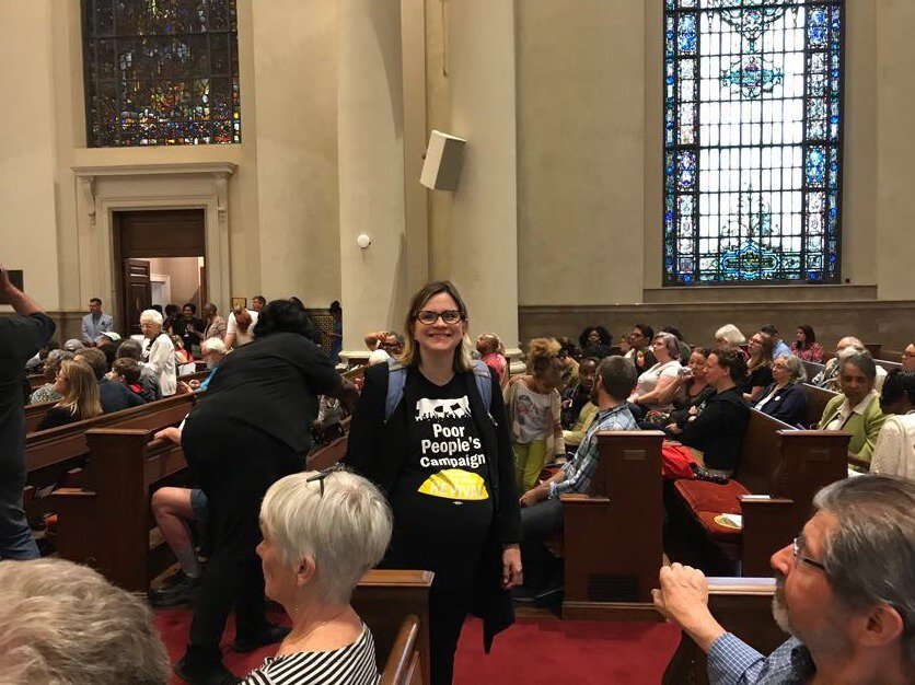 UUA's tweet photo. Proud to see #Unitarian #Universalists represent in the kickoff of the #PoorPeoplesCampaign 40 Days of Moral Action. If you're participating in an event today, tag us to share! https://t.co/t4OIZ5xGPd