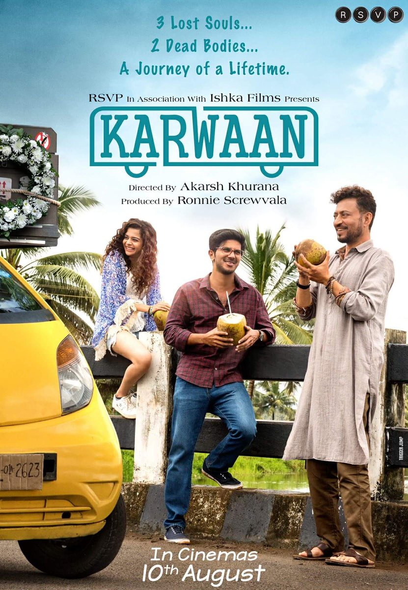 After his success in #Mahanati #DulquerSalman steps into Bollywood in #Karwaan. The movie is set to be released on #August10th. @dulQuer  @irrfank @mipalkar #IrffanKhan #MithilaPalker #Dulquer #DS