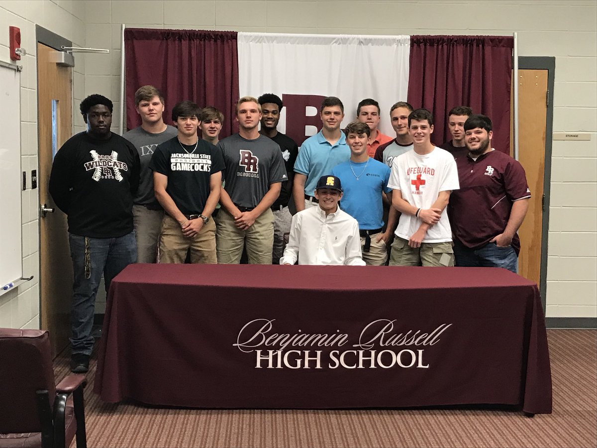 liziarbogast's tweet photo. #BenjaminRussell’s @bad_brad10 signs to play baseball with @cacc_athletics. @BRHSWildcats https://t.co/Ycx7nUgPzS