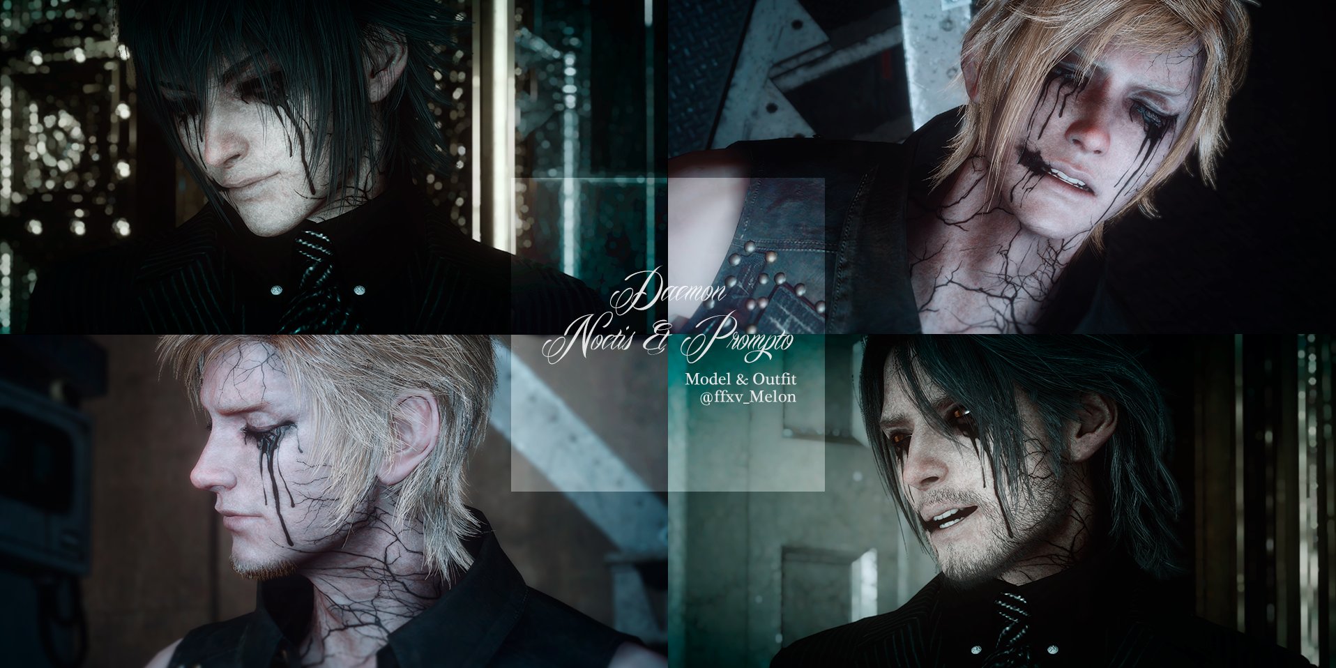 メロン Ff15写真 Mod 配布 Ffxvwindowsedition ノクトとプロンプトのシガイ化modになります それぞれの若い時 10年後 13章のプロンプト その他 変更箇所が多くかなりのファイル数になってます Earcファイルです 説明が長くなりそうなので続きは