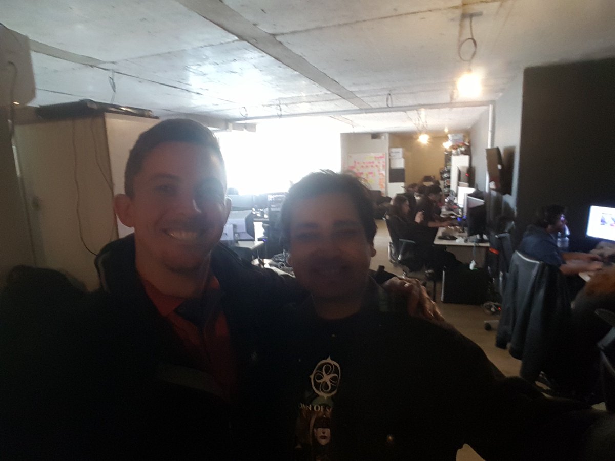 jsgbailey's tweet image. My visit to the @AOneGames studio. These guys are rocking! @OmenOfSorrow #GameDevChile