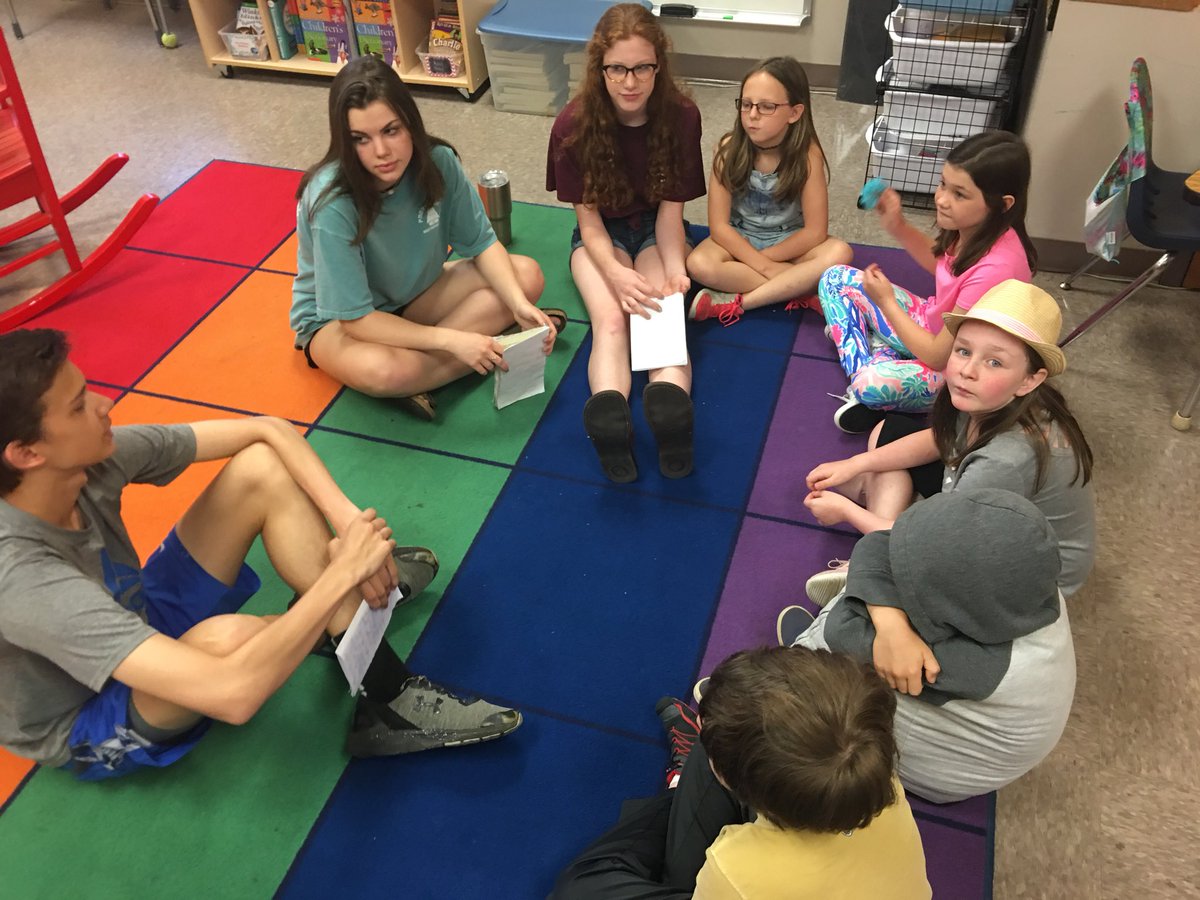 HeyMrShane's tweet image. So amazing watching our 8th graders read their very own published Civil Rights books to K3 students. 😃