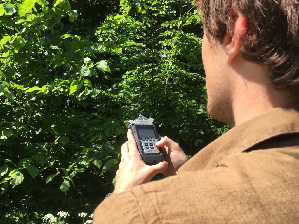 studiopie's tweet photo. Our sound designer and composer @BastiaanvBentum, recording some ambient sounds for the game! https://t.co/8EjUQr1Mih