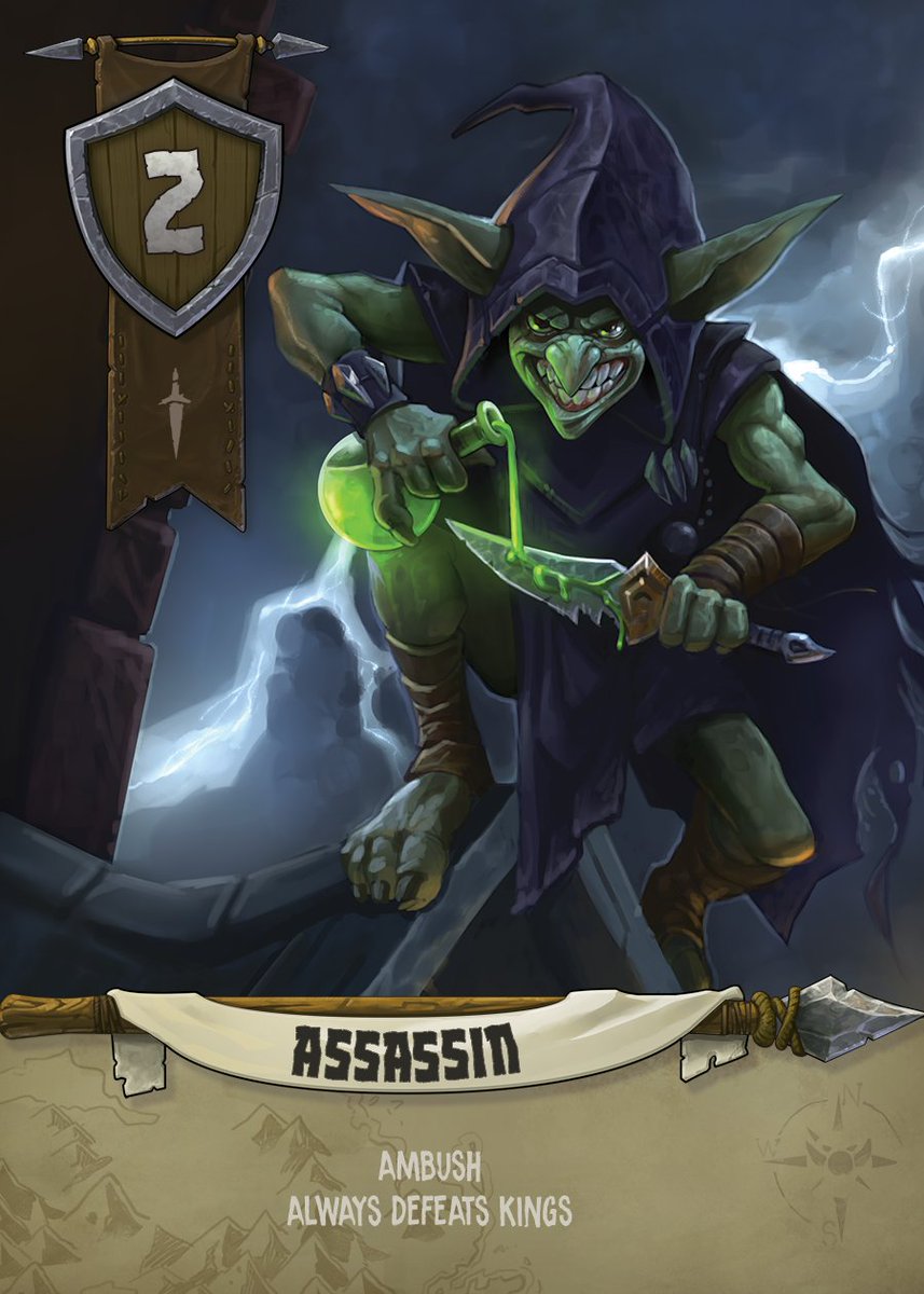 silvergamingco's tweet photo. The Assassin is the only card in the game that can defeat the King.  The question is, can you find your opponents Kings?  Want to know more? https://t.co/RuBS8rYRqb https://t.co/JdJIzDhaVz