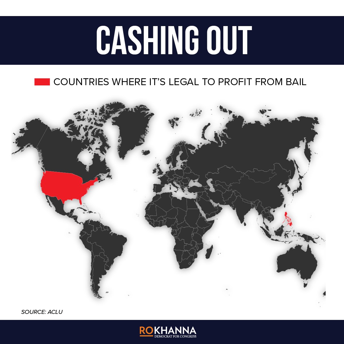 The United States and the Philippines are the only two countries on earth where it’s legal to profit from bail. It’s well past time to end this system which discriminates against the poor and communities of color.