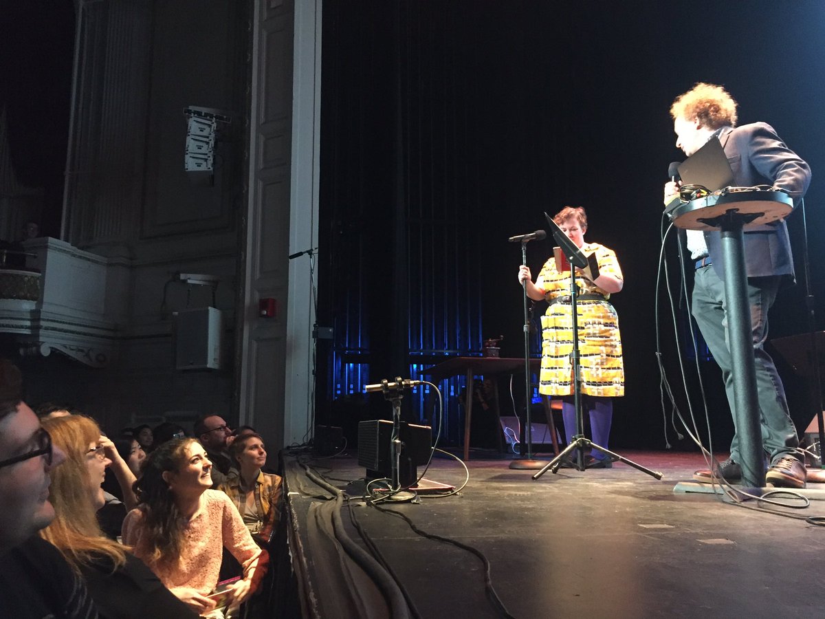 dan_shure's tweet photo. Got to see @radiotopia live (@99piorg etc) last night - here's a few front row iPhone pics. Makes me want to do my podcast live at some point... cc @romanmars @prx #RadiotopiaLIVE https://t.co/6lsISxVzVm