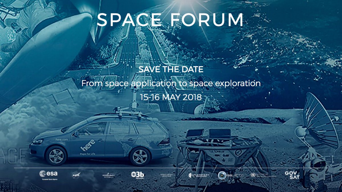 spaceoneers's tweet photo. .@SpaceForumEU begins tomorrow with speakers incl. @MarkBoggett @seraphimcapital @RocketRick @gpradels @AerospaceValley @bhourte @fXzo @intech_lux @corentin_guillo @hibirdi @satellitevu @kathrin_sturm @pin31113 @SpaceTecP @DigitalGlobe #SpaceForumEU https://t.co/HEPneCfoDM https://t.co/N6n6lnrQkf