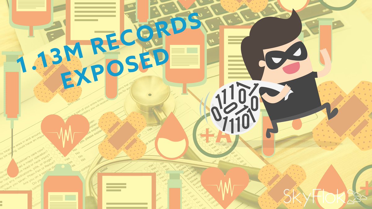 SkyFlok's tweet photo. For 2017, the Breach Barometer found that 5.6 million patient records were compromised in 477 total #breaches. With @SkyFlok,your clients’ data is safe and private and you keep full control over it. Read more in the article: #datadisclosure #dataprotection https://t.co/RblD6P3YeY https://t.co/RNedHusys5