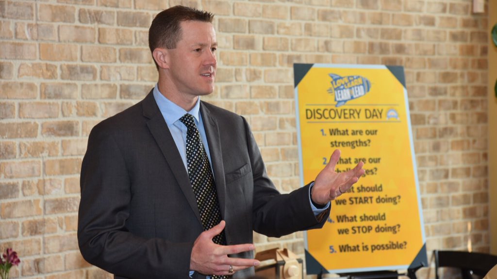 JPschools's tweet photo. “This morning is not about me. This morning is about us &amp; how we can make the system stronger.”

@cadebrumley leading a great community conversation this morning in Metairie. https://t.co/11E8dEUkGK