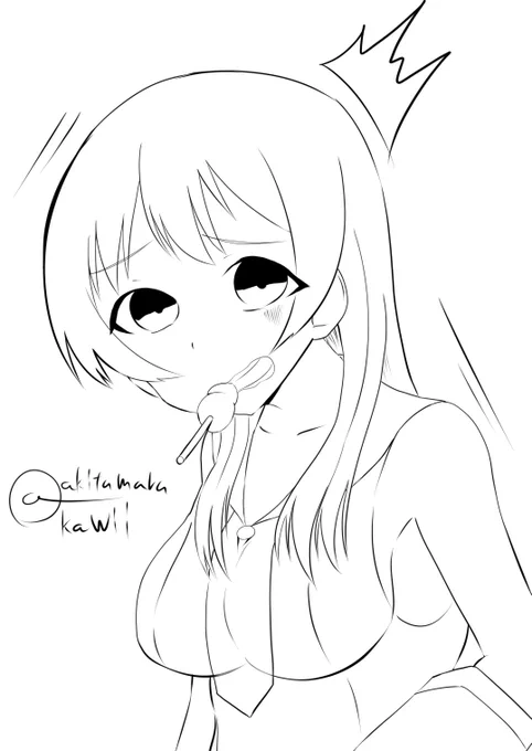 #艦これ版深夜の真剣お絵描き60分一本勝負
#艦これ版真剣お絵描き60分一本勝負_20180514
5/14 #阿賀野 #艦これ
お肉キャラになってるよねー 