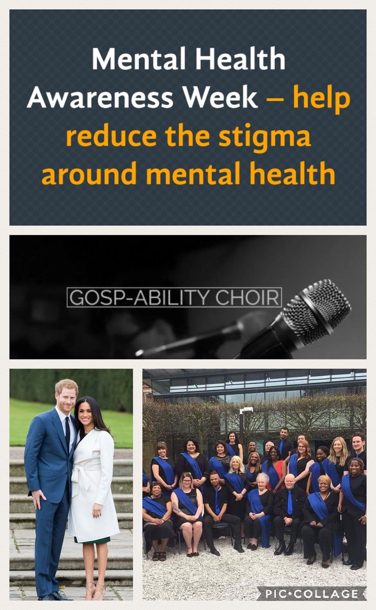 As Gosp-Ability gets ready for Harry and Meghan singalong gift song this week, it dawned on me how thoughtful they are that a subject close to their hearts  Mental Health Awareness would fall in the same week as the couple's wedding. ❤
<a href="/SphereHost/">Sphere Hospitality</a> <a href="/AduduTrish/">Trish Adudu</a>  <a href="/SandraGodley1/">Sandra Godley OBE, BCAa</a>