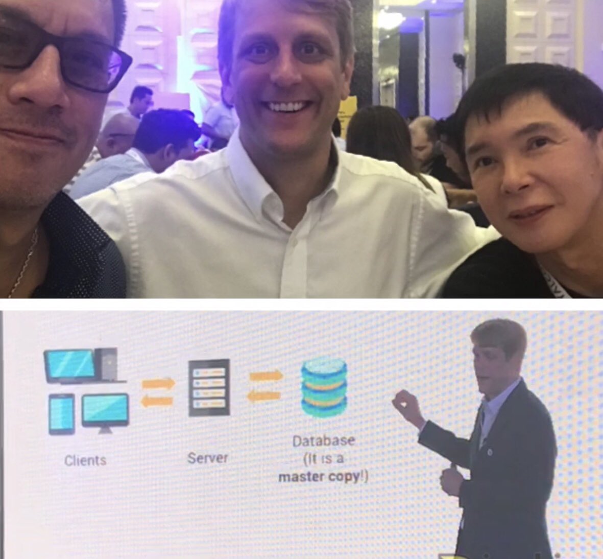 Trader4lyf's tweet photo. Jeff Mcdonald explaining the NEM platform in #B2con Mactan Cebu! I bought more Xem after his talk! @LoyalCoin #XEM #blockchain @taffylafaguz @lalarimando https://t.co/BLFx8B4Hrm