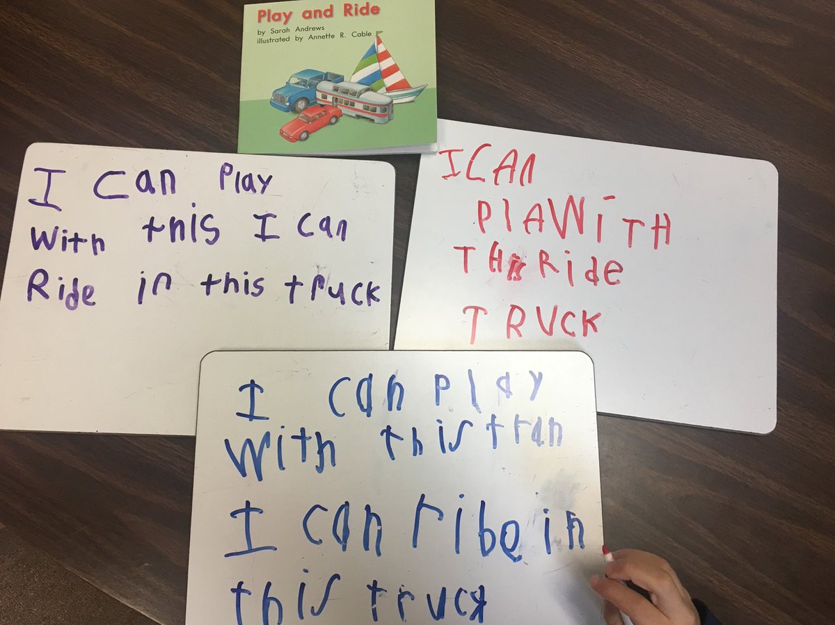 MsTuckerES's tweet photo. Practicing spelling during interactive writing. We’re finding connections between words like this, that and the to help our writing in Kindergarten. #edgewoodproud #rtscarsdale https://t.co/rWq9WraGmQ