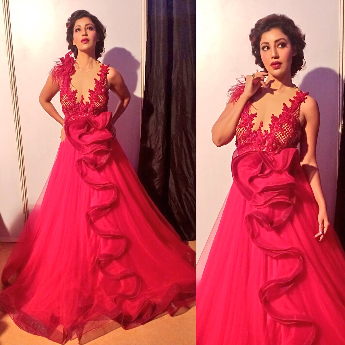 imdebina's tweet photo. About last night wearing the gorgeous @Archana_Kochhar https://t.co/S689J5GBPR