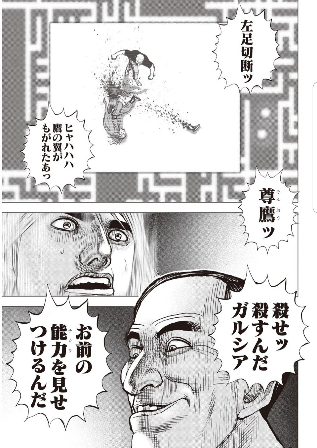 悪魔王子 ょぅ Sur Twitter 先週からガルシア による執拗な左足クラッシュ描写が中々に凄惨で うああああ Pc書き文字 状態のマネモブが多そうなんだ 明らかにタフ史上上位の人体破壊グロ描写なんだ でも起死回生の新技 仰臥塊蒐拳の描写が格好良くて素直に燃え