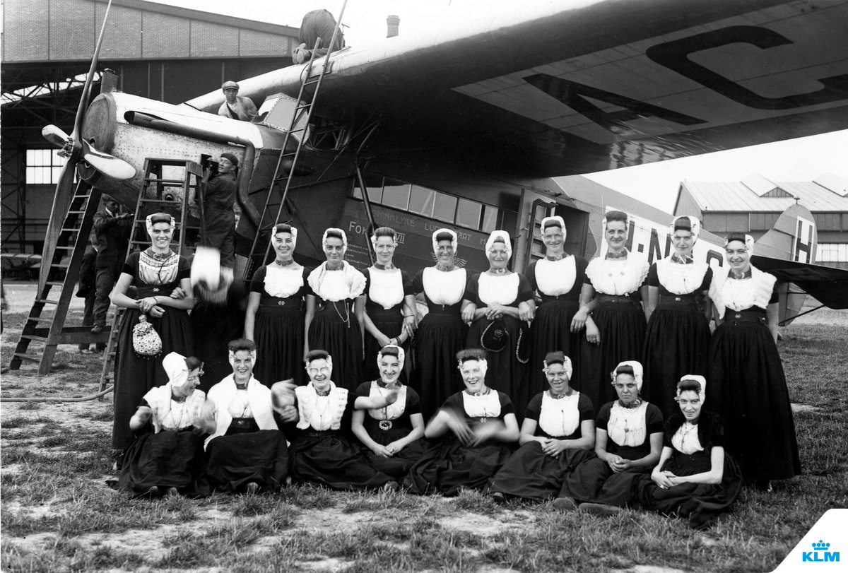KLM's tweet photo. 1925 | Fokker F.VII | Traditional Clothing | KLM since 1919 https://t.co/sNogo6sAuw