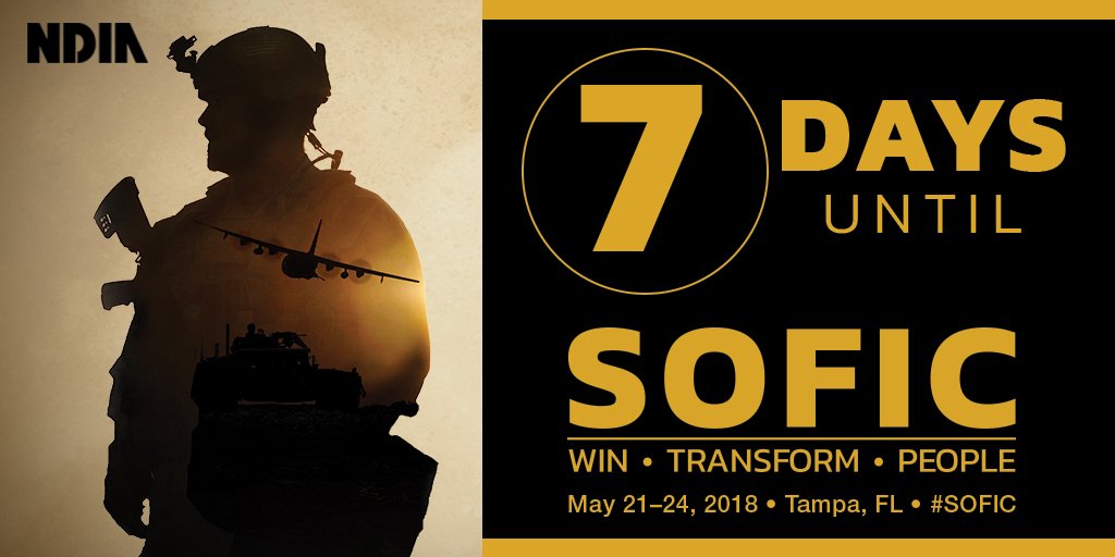 NDIAToday's tweet photo. One week until #SOFIC! Are you ready for it? Retweet if you're going to be there! https://t.co/b9bj8JbCvE https://t.co/N7CKvAINPJ