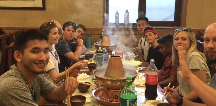 MsMBrooks's tweet photo. Day 3: Hello Tiananmen Square and goodbye to all the meat and veggies from our hot pot dinner (they’re in our bellies now)! Another successful day with the #MulgraveChina crew. Off to Gufubao tomorrow! 🍲🚌 https://t.co/Ru6AIPu4pM