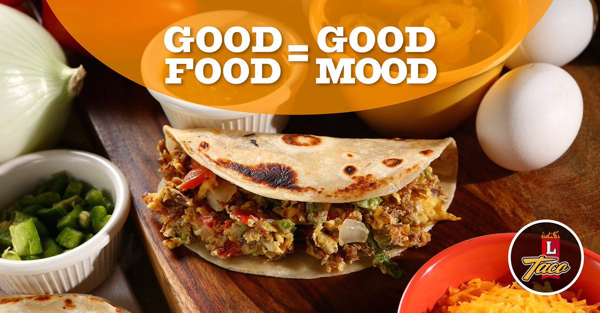 eat_l_taco's tweet photo. Start the week and the day โ๏ธ with the best attitude. Come and enjoy our tacos this morning. ๐
#LTaco #Levated #TexMex #SanAntonio #breakfast https://t.co/IqEn6TZaq2