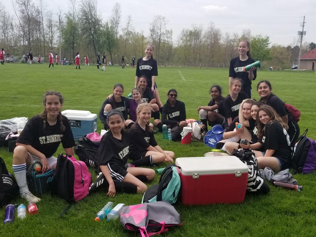 JenCarroll18's tweet photo. St.benedict soccer tournament girls @StBeneHCDSB @HCDSB https://t.co/2FWOsJmNKd