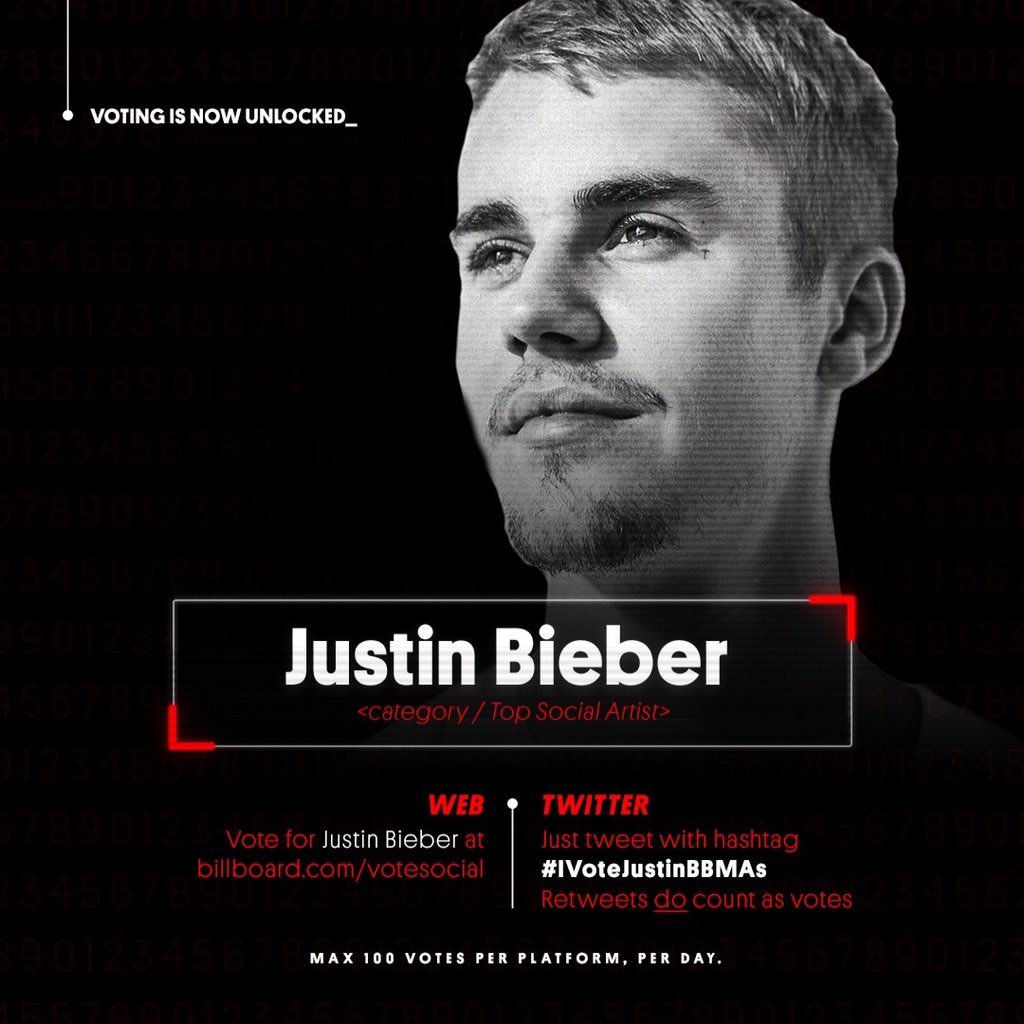 beliebertr_tr1's tweet photo. CALLING BELIEBERS ALL OVER THE WORLD, PLEASE. STAY PROACTIVE. AS WE VOTE BELIEBERS AS BILLBOARD'S TOP SOCIAL ARTIST. PASS IT ON.

ALL FOR BIEBER
 @justinbieber #IVoteJustinBBMas https://t.co/OFiEBBwbei
