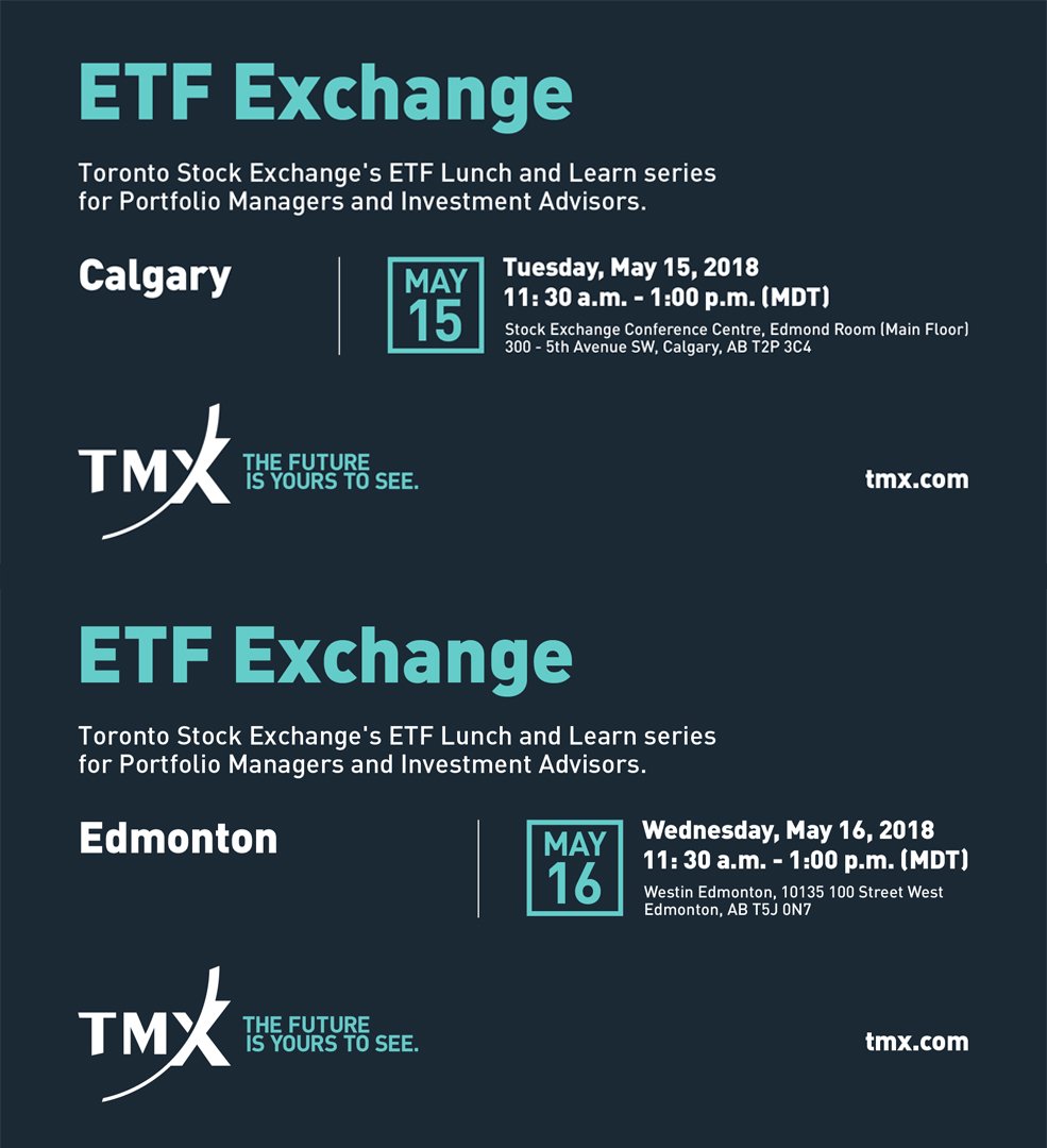 globalxca's tweet photo. Hello Alberta! #HorizonsETFs’ Jeff Lucyk is here to share wisdom about Active #ETFs, as part of the @TMXGroup’s TSX #ETFExchange Lunch and Learn series. Catch Mr. Lucyk in Calgary on May 15 and Edmonton May 16. More details below! https://t.co/9E2n6T49PF