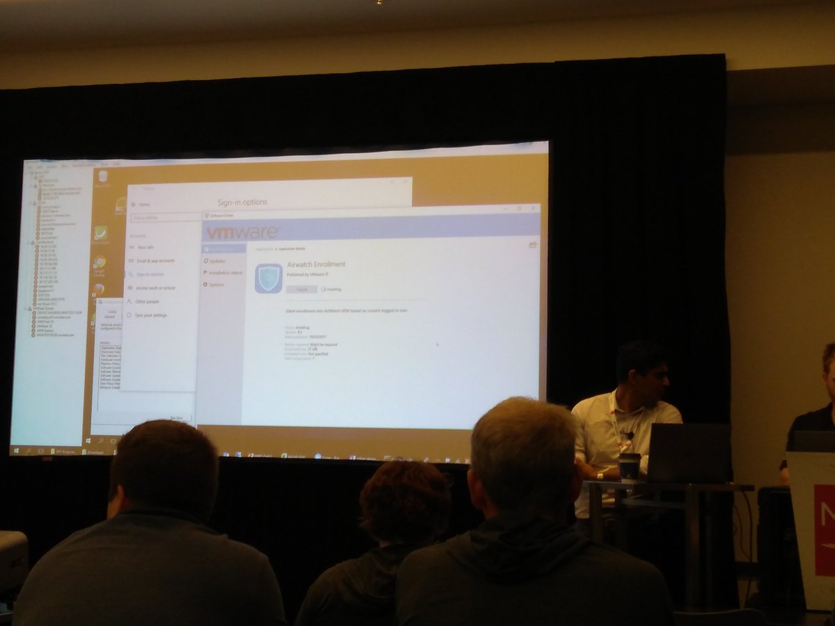 Refreshing to see #VMware adding value to #ConfigMgr and #modernmanagement. Policies apply instantaneously and the #workspaceone UI is a better experience than the current#intune /AzureAD portal. Kudos to #VMware 
#mmsmoa