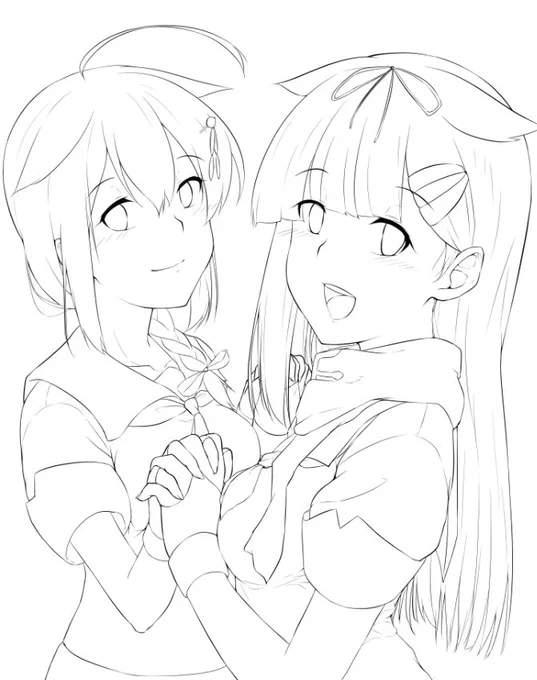 手組んでるとこ描くのむずい 