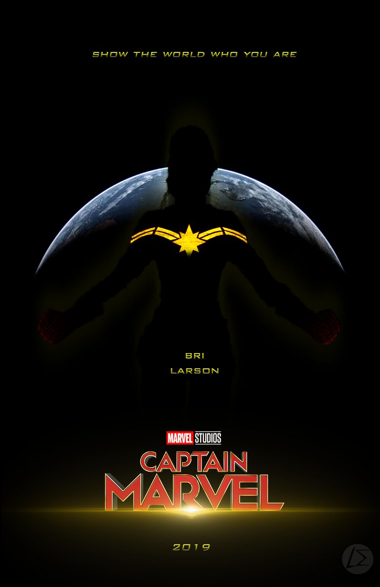 JoshuaLocklear2's tweet photo. I have been on a poster rampage lately so here is another for "Captain Marvel" #CaptainMarvel #MarvelStudios #MCU #AvengersInfinityWar #FanMade #Poster #FanArt #BriLarson #avengers4titles https://t.co/VFOE9diOVZ