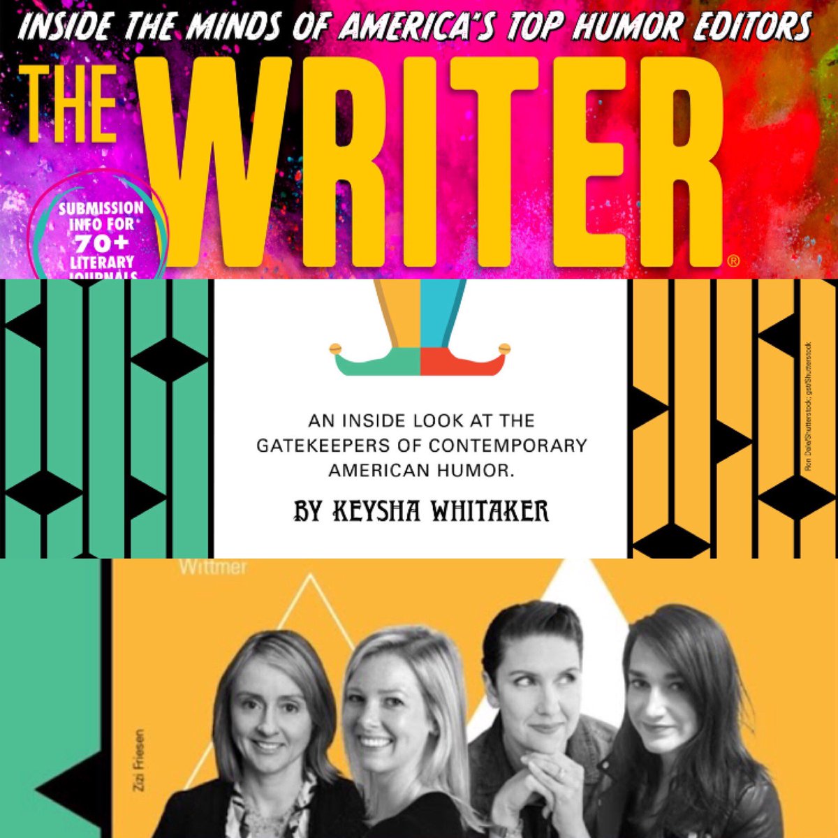 The Belladonna Editors are so honored to be featured in the June issue of <a href="/TheWriterMag/">The Writer Magazine</a> as one of the "gatekeepers of American contemporary humor" alongside the editors of <a href="/mcsweeneys/">McSweeney's</a>, <a href="/tnyshouts/">T'nysh Outs</a>, <a href="/WeeklyHumorist/">Weekly Humorist</a>, <a href="/Splitsider/">Splitsider</a> and <a href="/thisisrobotbutt/">Robot Butt</a>! Buy it on newstands now!
