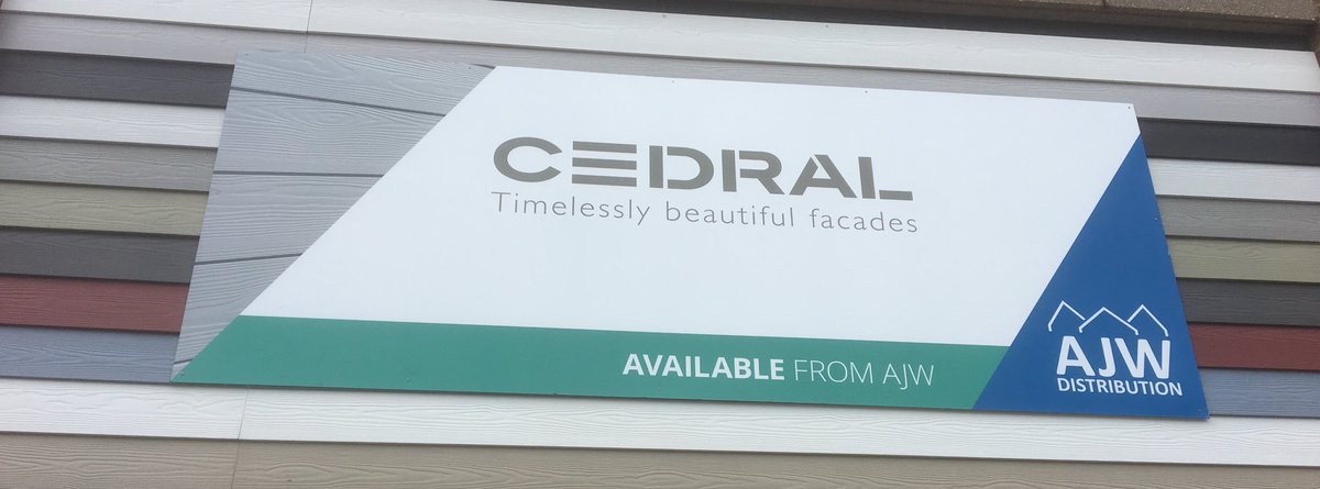 Ruttersuk's tweet photo. @Ruttersuk @AJWDistribution stunning new #graphicpanels for adorn the #Sawston depot, promoting #Cedral and #Joriside product range, to find out #HowItsmade, the signs that is contact https://t.co/Nc4WnUGWnp https://t.co/uTOlibodhf
