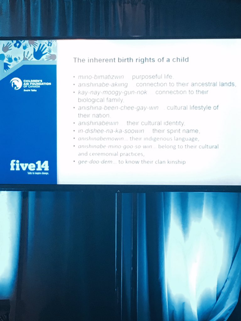 ResilienceInYou's tweet photo. #five14talks @CAFDN Crissy Courchene explaining the inherent #birthrights of #indigenous #children that need to be provided to #youth in care as well https://t.co/9TzoS0UaNF