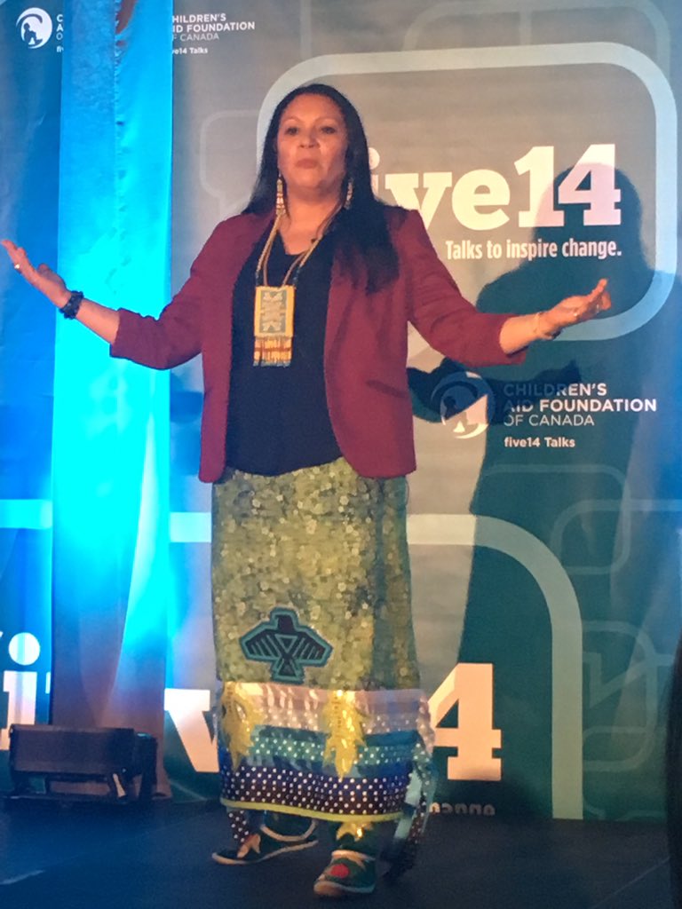 ResilienceInYou's tweet photo. #five14talks @CAFDN Crissy Courchene explaining the inherent #birthrights of #indigenous #children that need to be provided to #youth in care as well https://t.co/9TzoS0UaNF