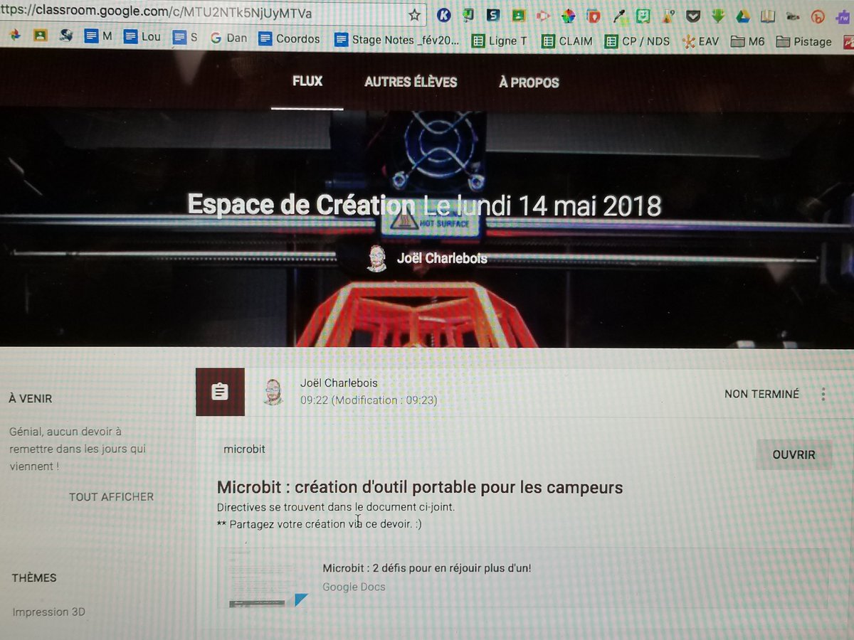 MCharbonneau75's tweet photo. On développe nos compétences globales et notre créativité ce matin #KodiFAB @ESCRHawkesbury #CSDCEO21 Merci @CharleboisJoel pour ces défis si créatifs @tinkercad https://t.co/TLtobpgn87