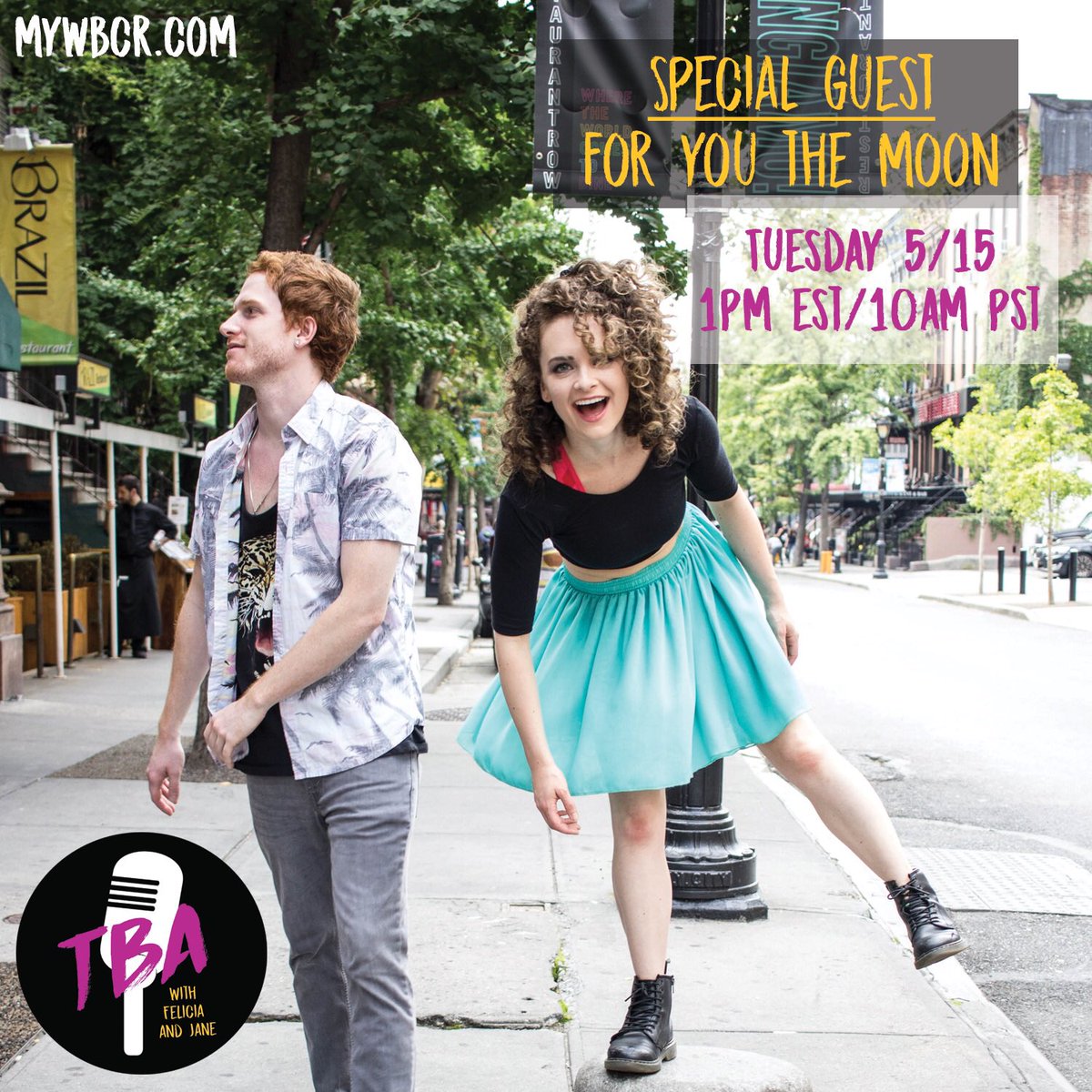 TBA with Felicia and Jane (@tbafeliciajane) on Twitter photo Season finale tomorrow with special guest <a href="/ForYouTheMoon/">FOR YOU THE MOON</a>! Tune in at 1pm EST/10am PST on mywbcr.com Season finale tomorrow with special guest <a href="/ForYouTheMoon/">FOR YOU THE MOON</a>! Tune in at 1pm EST/10am PST on mywbcr.com