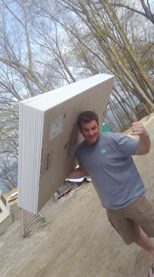 LATICRETE's tweet photo. Check out Ryan Merrill, MW Contracting Services, LLC in Vermont carrying 15 sheets of HYDRO BAN® Board! His company made the switch for a variety of reasons, 1 being the lightness of the board and it doesn't make him itch!
#laticrete #hydrobanboard #wallboard #constructionpanel https://t.co/d2kkpkoDpG