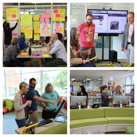 <a href="/schoolmadrid/">American School of Madrid</a> PD day - Empowered Learner cohort sharing their learning... Thanks <a href="/MetiriGroup/">Metiri Group</a> and @iste for the digital pathway PD!