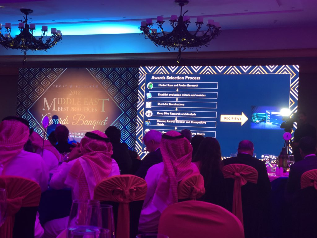 Delighted to be here at the @Frost_MENASA Best Practices awards this evening at @ATLANTIS #innovationfuture #pharmaexcellence