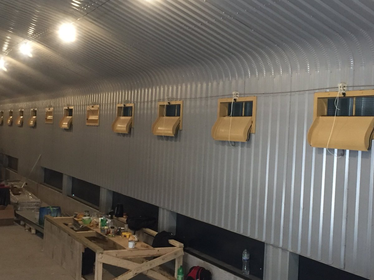 1803Ltd's tweet photo. Things are progressing with the install of @HydorLtd Agrijets and control panel along with @tpipolytechniek air inlets. #ventilation #poultry #HydorASSIST #BackBritishFarming https://t.co/sbw4LStDBp