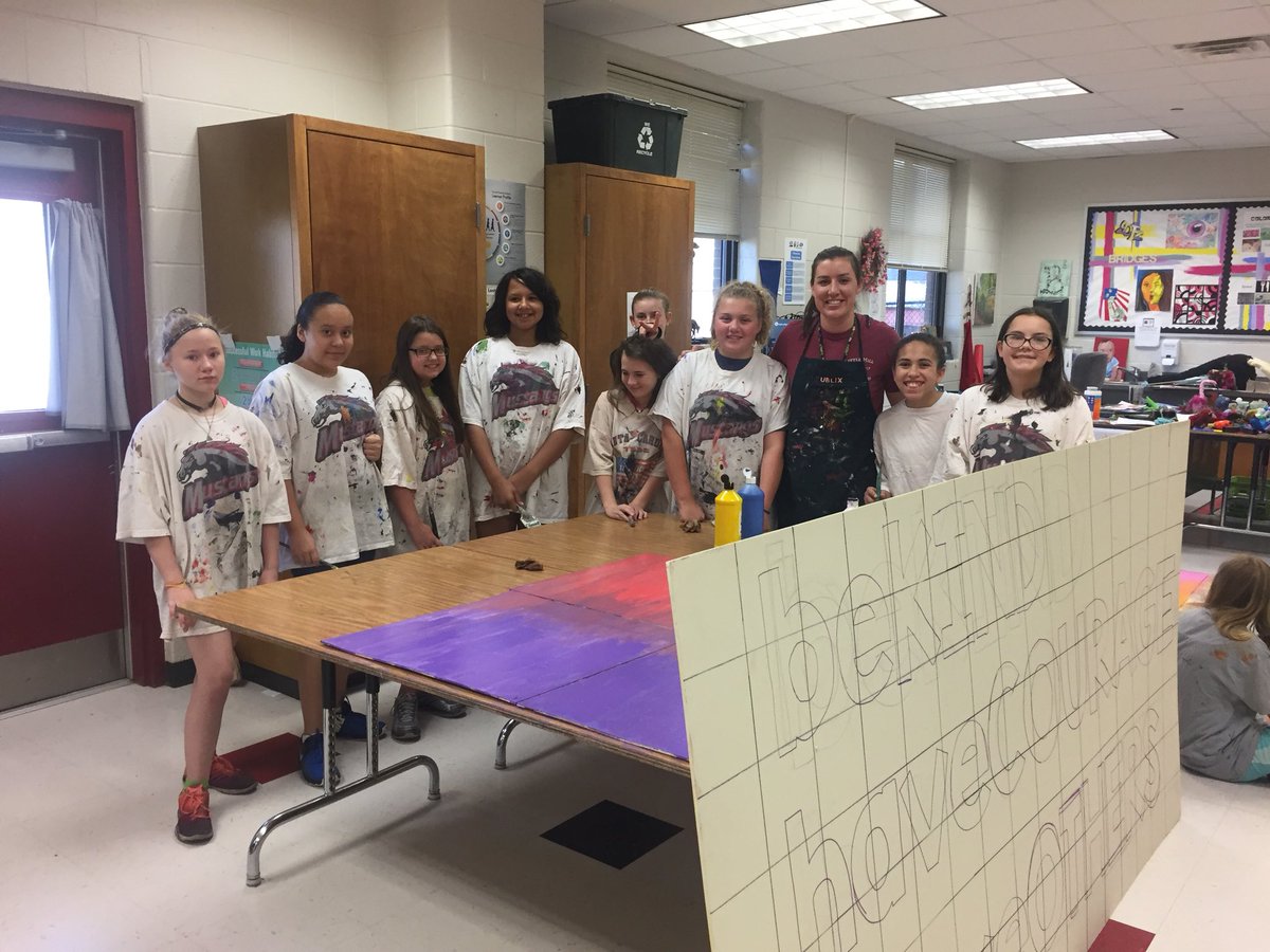 BethLoedding's tweet photo. Mustangs on a Mission! @LittleMillMDL @FCSchoolsGA #thebestyou https://t.co/c2s91xN1zr