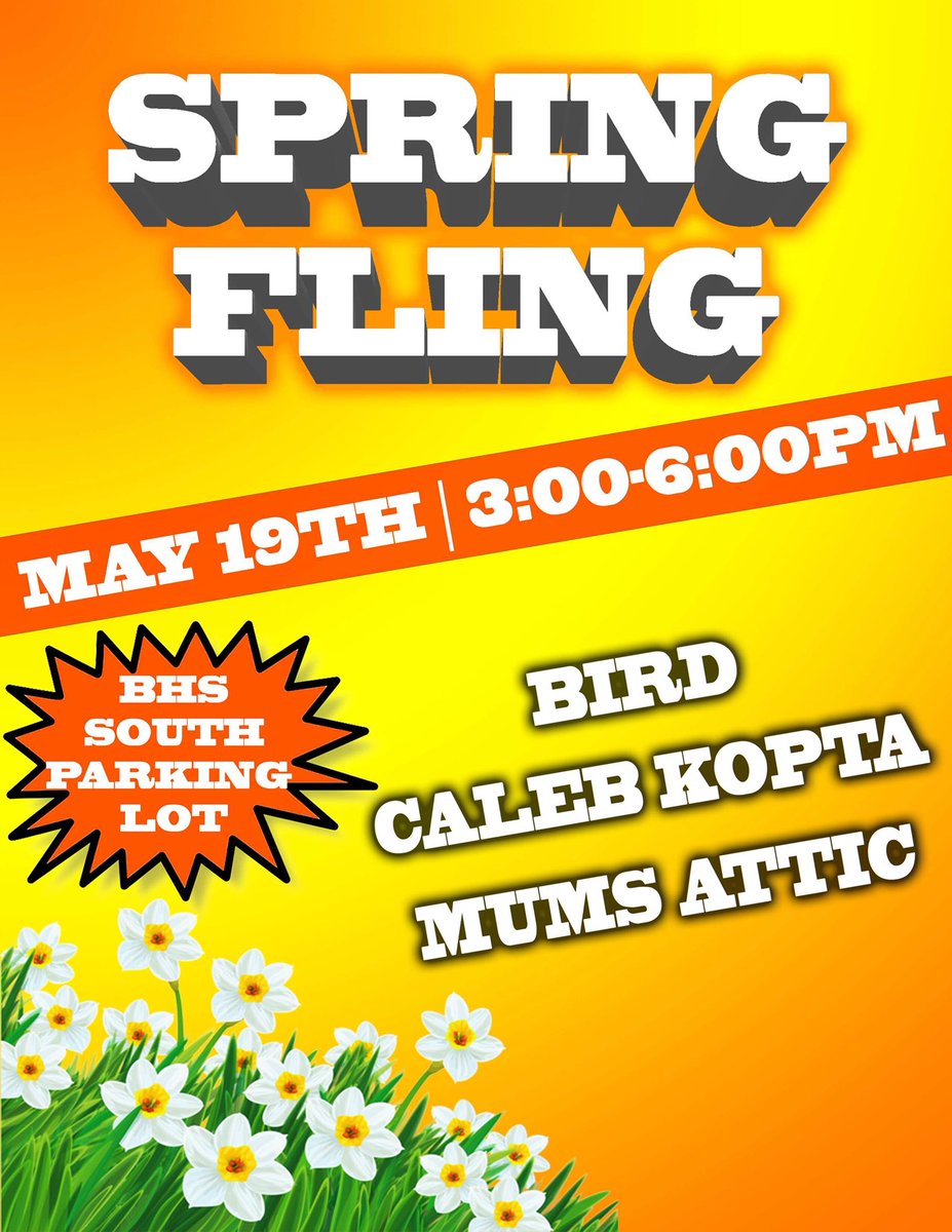 BWNHS_1718's tweet photo. Help pass out flyers today to advertise BHS’s first ever Spring Fling to Baldwin Whitehall community members. Meet Kaleigh Varney in the south lot after school.

(hours &amp; a project will be signed off) https://t.co/TPbKJLArvs