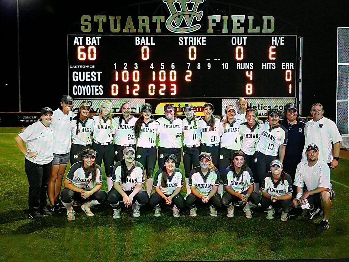 KellerISD's tweet photo. The two-time defending State Champion @KHSIndianNation softball team are Regional Semifinalists and will move on to play Wylie in a one-game series at 7:30 p.m. Friday, May 18, at Flower Mound High School. 
https://t.co/ZLOpLtW5bs https://t.co/Xz1rZITbFf